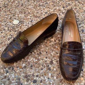VINTAGE Ralph Lauren leather brown loafers